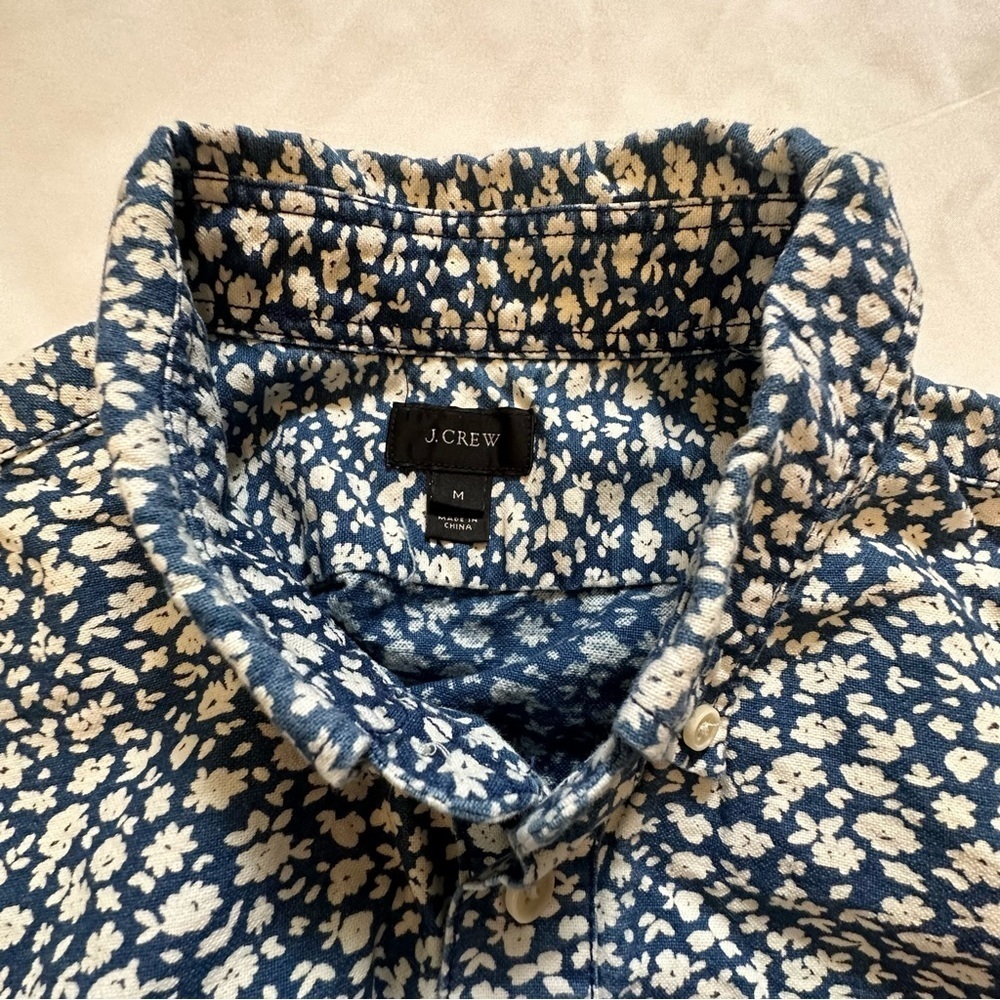 J. Crew Short Sleeve 1/4 Button Down - Picture 2 of 3